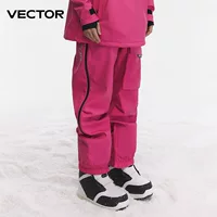 VECTOR лыжные штаны мужские непромокаемые дышащие комбинезоны зимние на флисовой подкладке Мягкие Спортивные Повседневные теплые спортивные штаны женские