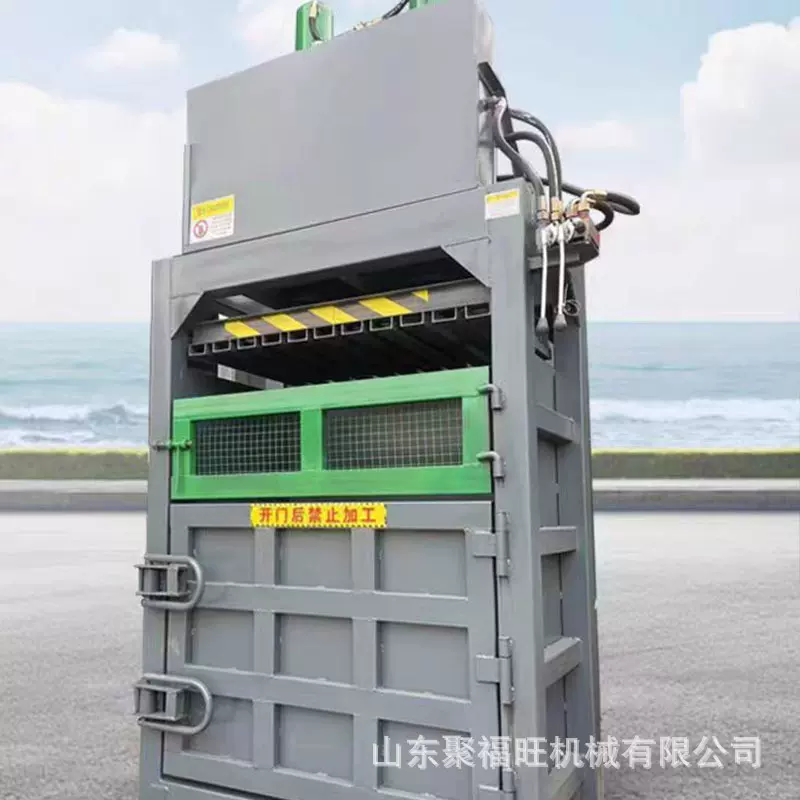 60吨废纸箱矿泉水瓶打包机 药材塑料薄膜压缩机 芦苇治沙草打包机