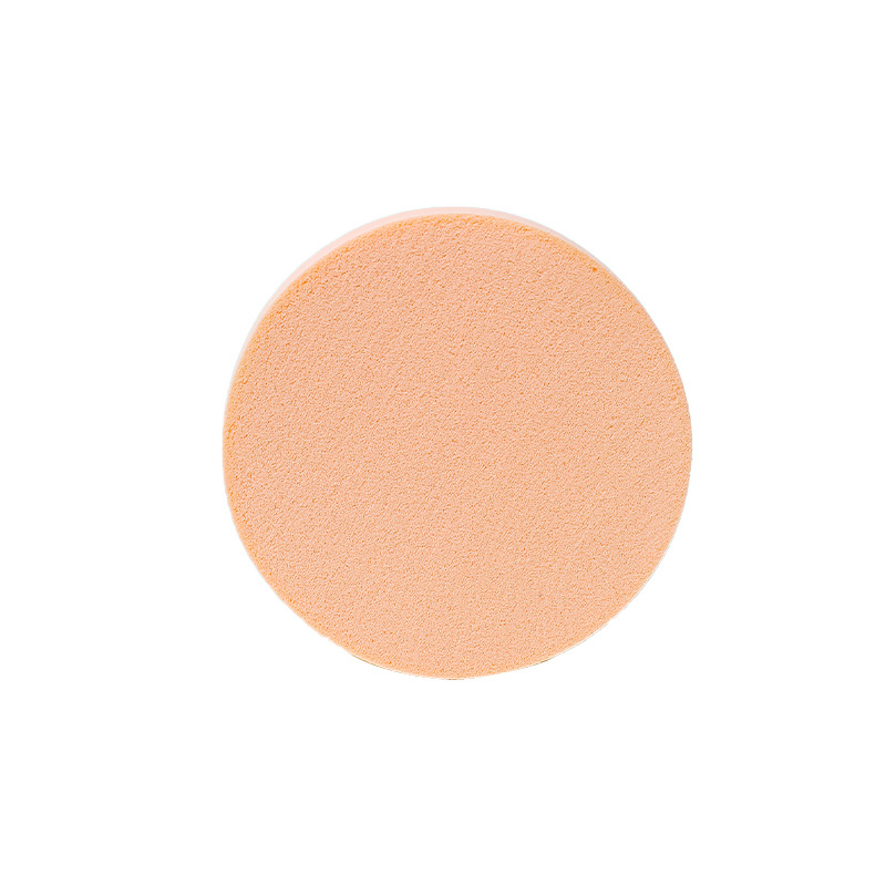 Fábrica de polvo redondo plano personalizado no comer polvo no látex cosmético esponja almohadilla de aire seca y húmeda al por mayor transfronteriza