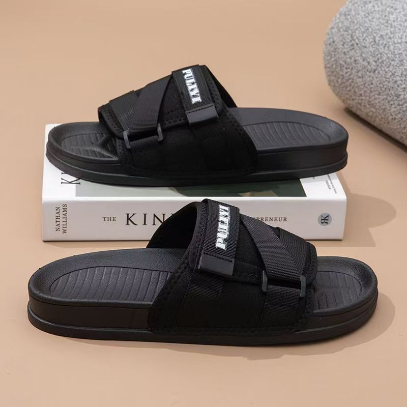 2025夏季新款沙滩拖鞋室外一字拖防滑简约韩版个性男士凉鞋外穿潮