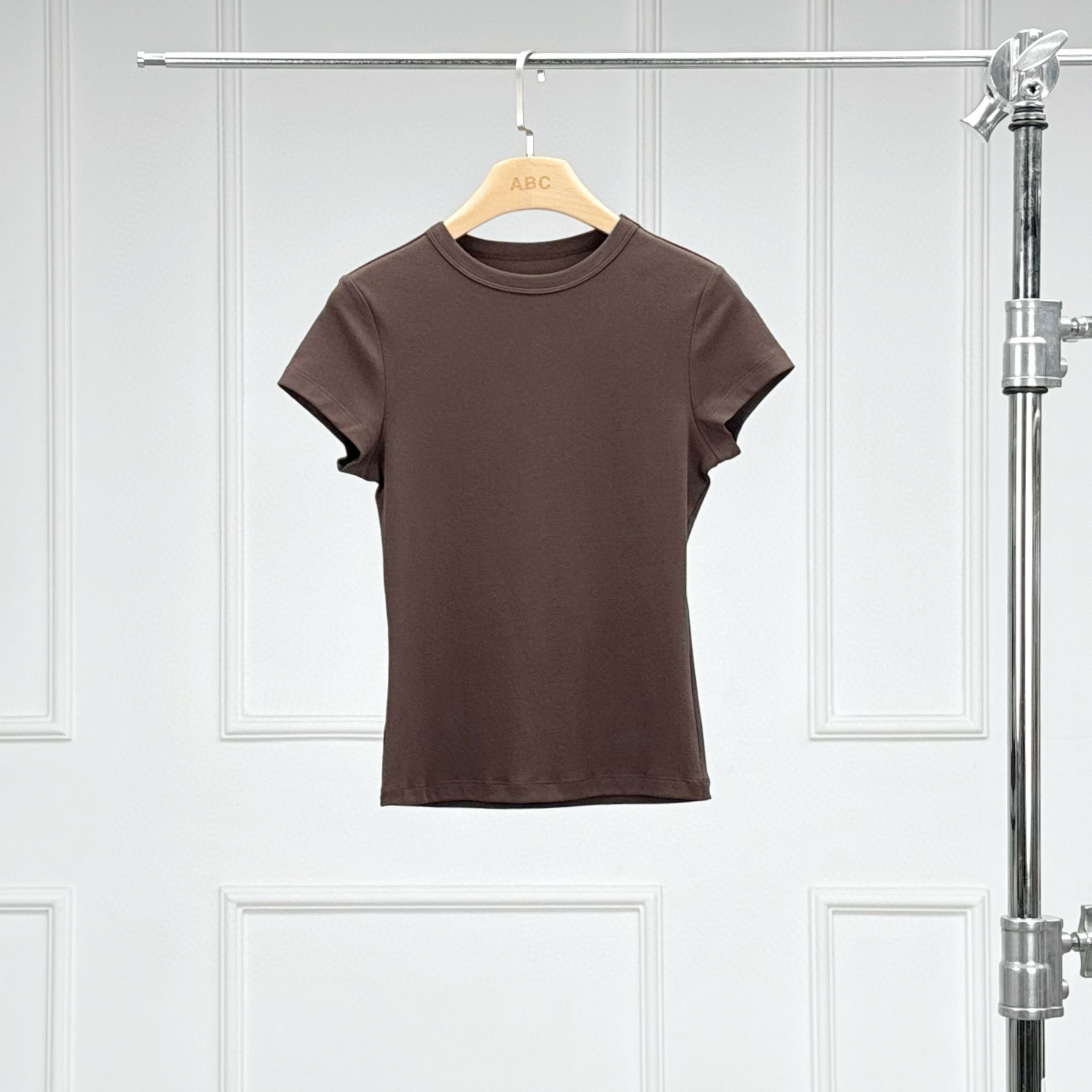 Tommy25新色春夏wrw風綿質微弾カジュアル多色クラシックモデル女性丸襟半袖tシャツ