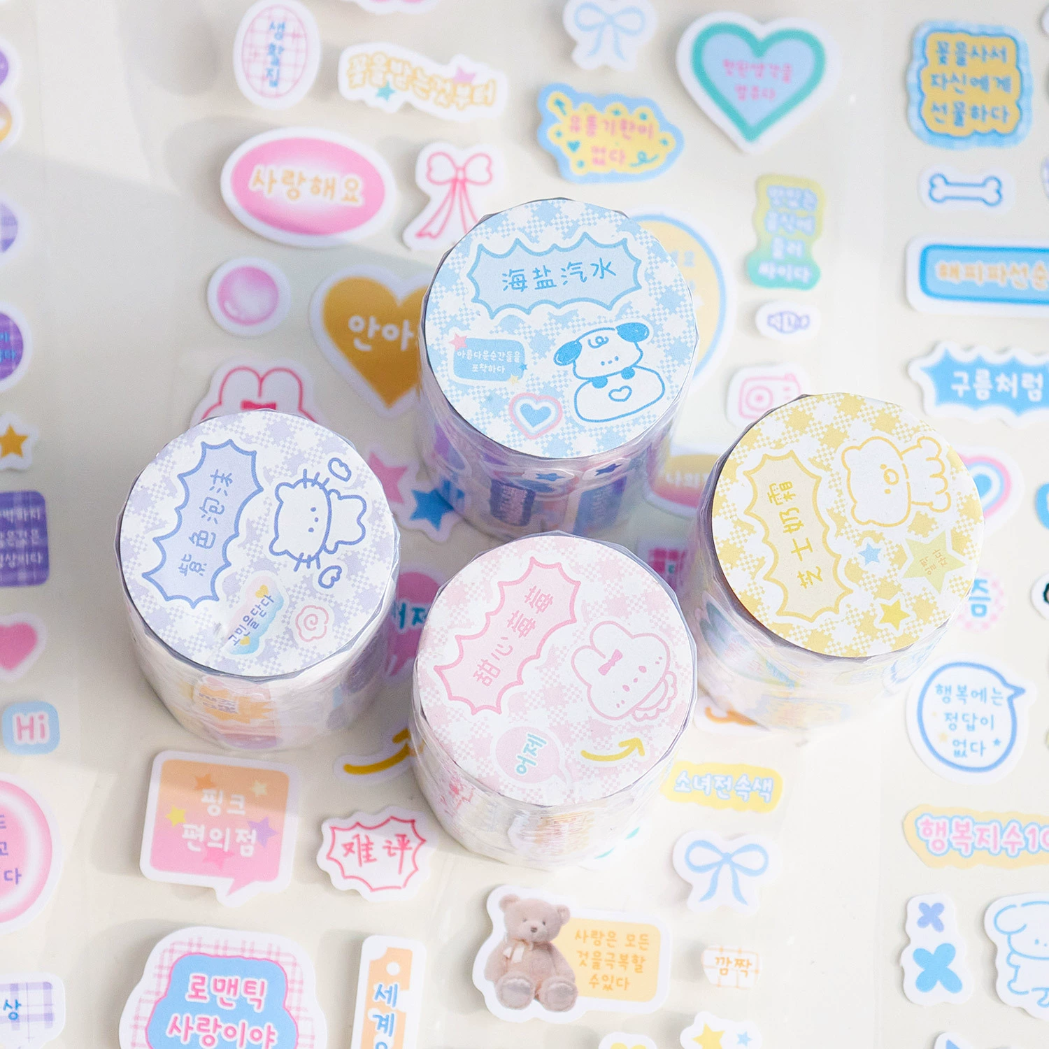 Ранняя мелованная бумага для резки и удаления отходов ленты милые граффити серии ins ручной счет DIY декоративные наклейки 4 модели