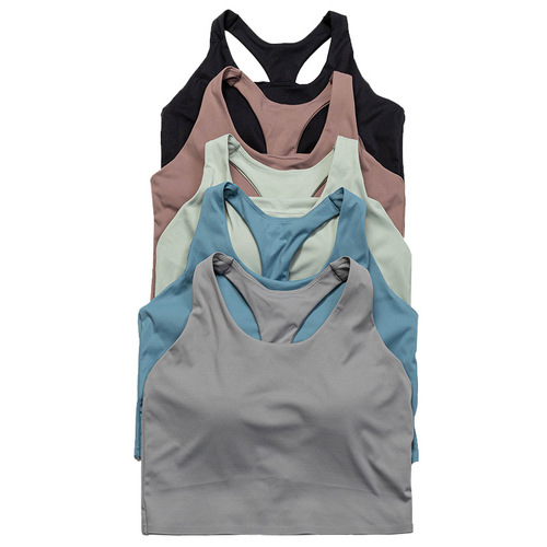 Women's plus size sports bra high-intensity shock-proof bra running yoga wear beauty vest seamless push-up fitness bra