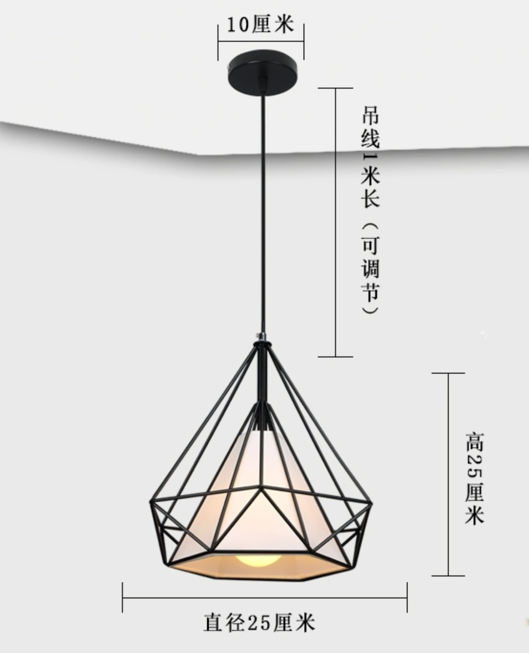 Estilo industrial nórdico personalidad creativa simple restaurante moderno Hotpot Bar Bar Barbería Landelier de cabeza única