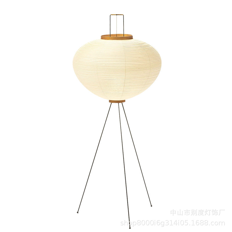 Lámpara de pie nokouyong de estilo japonés sala de estar Internet celebridad cama y desayuno estudio sala de estar dormitorio diseñador vertical talla de papel lámpara de pie