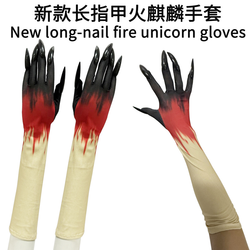 Halloween Ghost Festival Nail Gloves Party Long Claw Performance Ghost Claw Bloodstained Gloves Zombie Gloves Long Halloween Ghost Festival Nail Gloves Party Long Claw Performance Ghost Claw Bloodstained Gloves Zombie Gloves Long