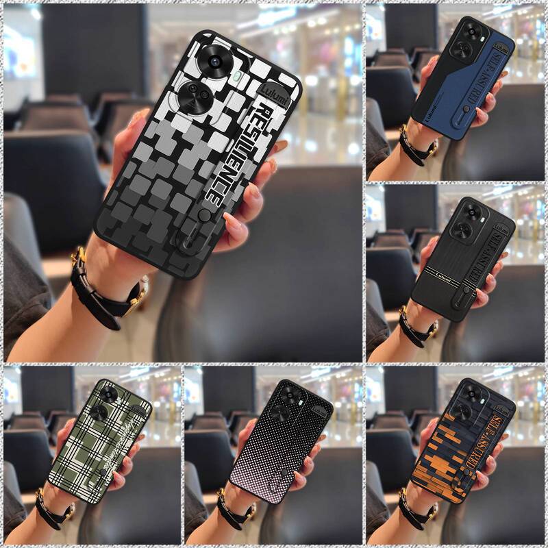 For Huawei Mobile Phone Case Simple All-inclusive Creative Soft Case Bracket Mature Geometry Men's and Women's Plain Personality