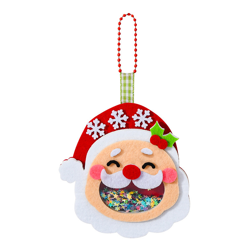 Campanas de viento de Navidad para niños hechos a mano DIY colgante de Navidad regalo pequeño árbol de Navidad decoración paquete de material al por mayor