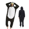 Yellow circle on face-little black penguin