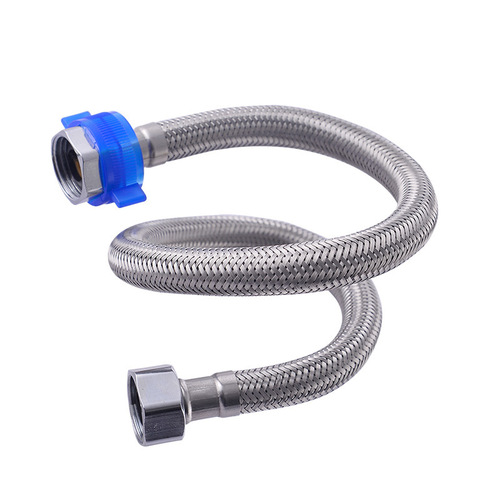Hose 4-point double-ended metal wire 304 stainless steel braided high-pressure water heater toilet faucet water inlet pipe