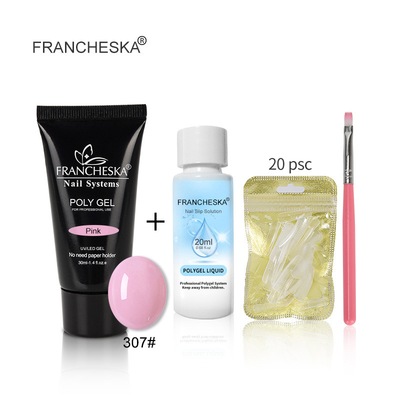 Nail Art Extension Glue Nail Art 30ml Phototherapy Removable Gel Solid State Extension Nail Model UV Glue POLYGEL