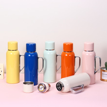 智能温显机械表焖茶壶大容量茶水分离保温杯316传家壶带手柄批发