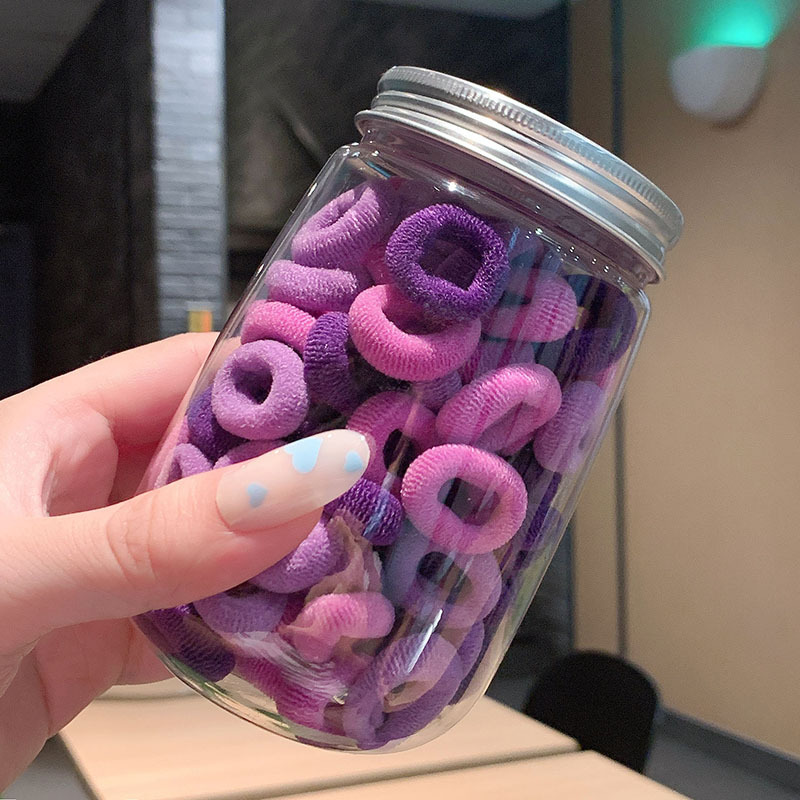 Los niños no hacen daño cuerda de pelo anillo de pelo pequeño pulgar hembra color caramelo cabeza cuerda sin costuras alta banda elástica femenina corbata cabeza