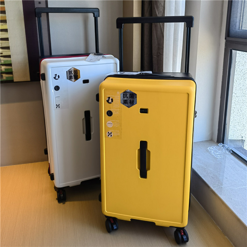 1047 Wide Trolley Suitcase Female Popular Ins New Suitcase Shock-Absorbing Brake Universal Wheel Large Capacity Suitcase