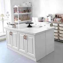 私房烘焙工作台大理石台面操作台蛋糕甜品厨房操作台中岛台