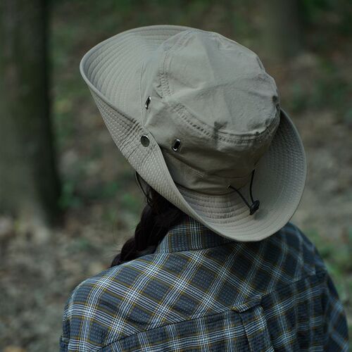 Women's New Fisherman Hat, Mountain System Camping, Adjustable Rope Sun Hat for Outdoor Hiking, Fishing, Western Cowboy Hat, Unisex Fashion