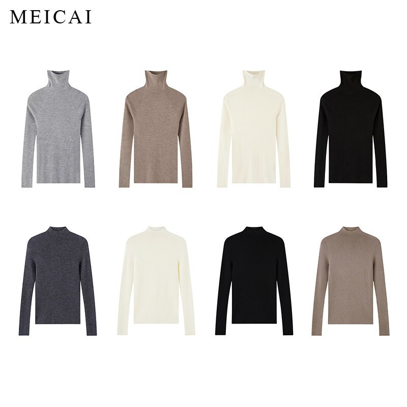 Premium Thickened and Upgraded German Yangzi Super120S Wool Seamless Turtleneck Base Layer/Half Turtleneck Knitwear