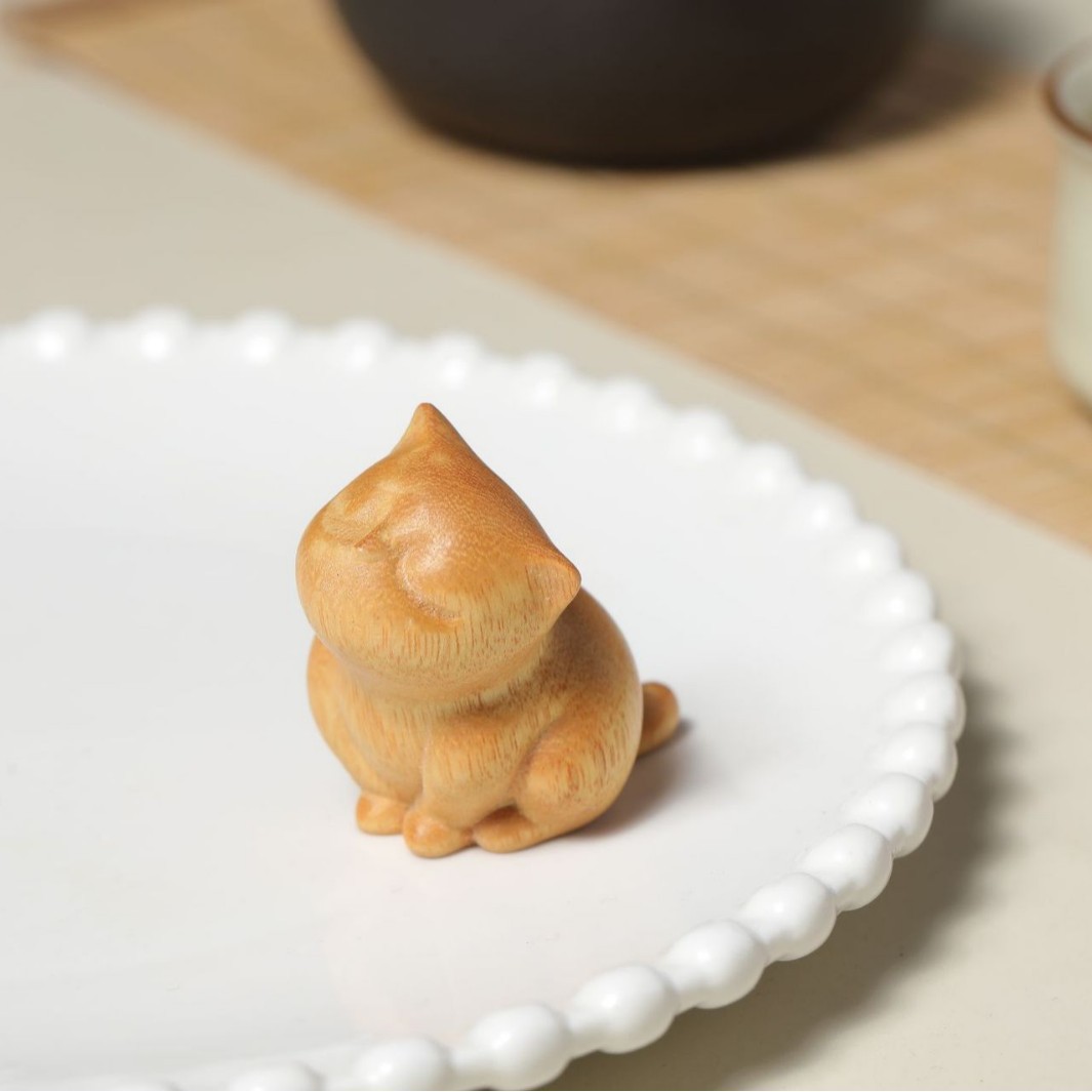 남미 회양목 사고고양이 [약 4.5cm] 장식품