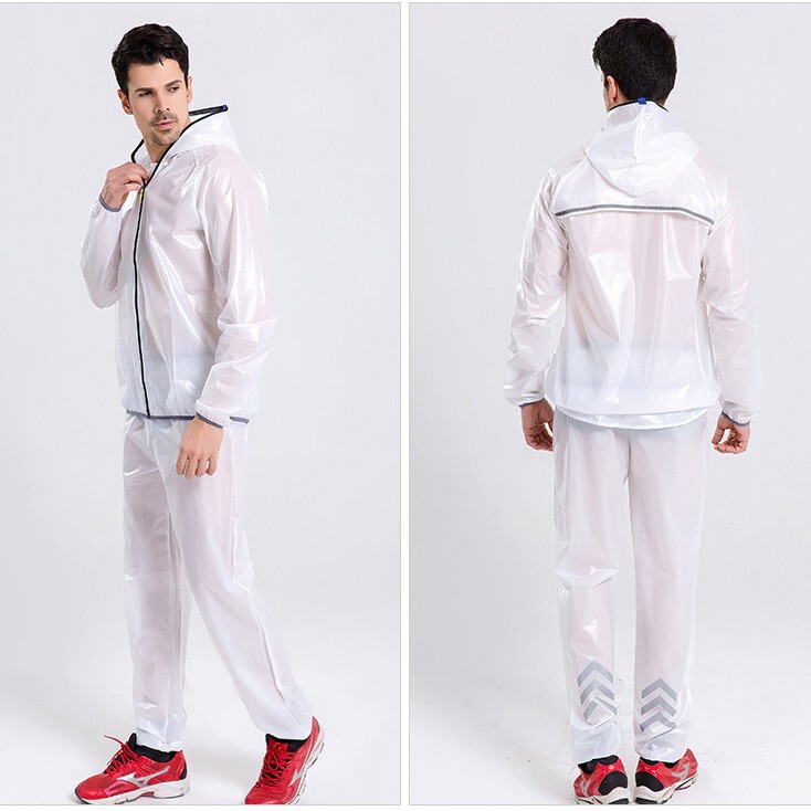 Mountain Bike Sports Outdoor Split Raincoat Rain Pants Set Men's and Women's Waterproof Riding Suit Sunscreen Poncho