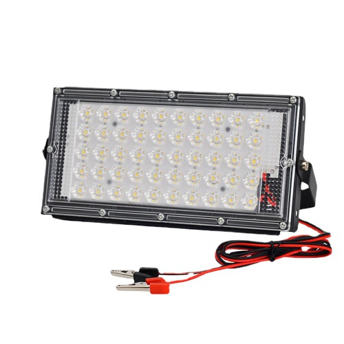 12V LED Aluminum Recessed Floodlight 50W White Outdoor Battery Floodlight Street Lamp Spotlight Garden Lamp Waterproof