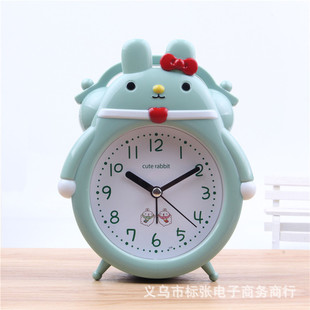 New Creative Cartoon Plastic Digital Alarm Clock Student Alarm Clock Children's Bedroom Bedside Clock