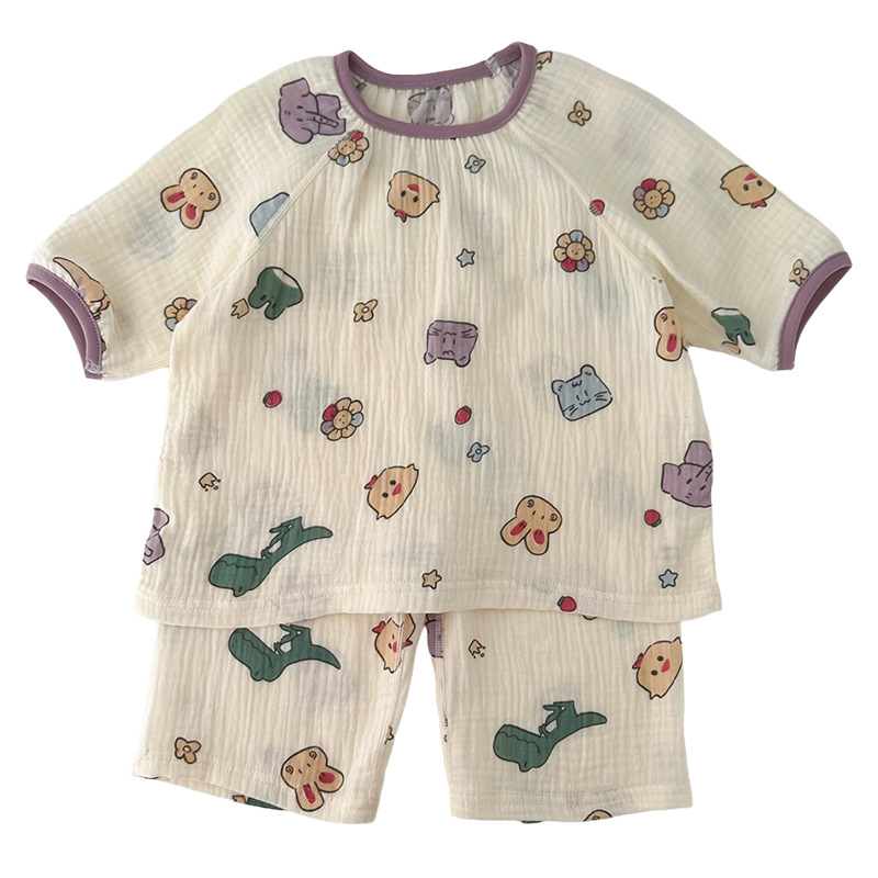 Children's gauze thin set girl's