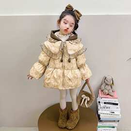女童棉衣冬装宝宝冬款加厚羽绒棉服儿童冬季洋气时髦新款外套棉袄