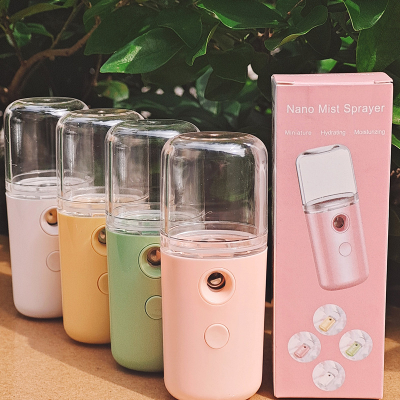 ナノスプレー補水器美容顔加湿器usb充電携帯型蒸し顔定化粧保湿器|undefined