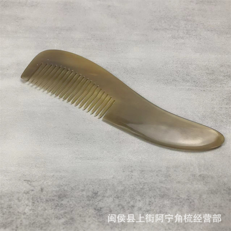 Natural Horn Comb Fine Tooth Rat Tail Comb 16cm Handmade Craft Comb for Home Hair Styling preparation