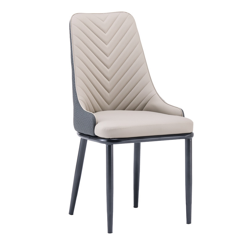 Restaurante hotel de cuero silla de bolsa blanda silla de comedor nórdica casa moderna simple ocio taburete respaldado silla T28