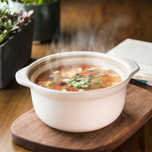 家用砂锅 明火耐热陶瓷煲宽口汤煲煮粥炖锅 家用养生瓷煲锅具沙锅