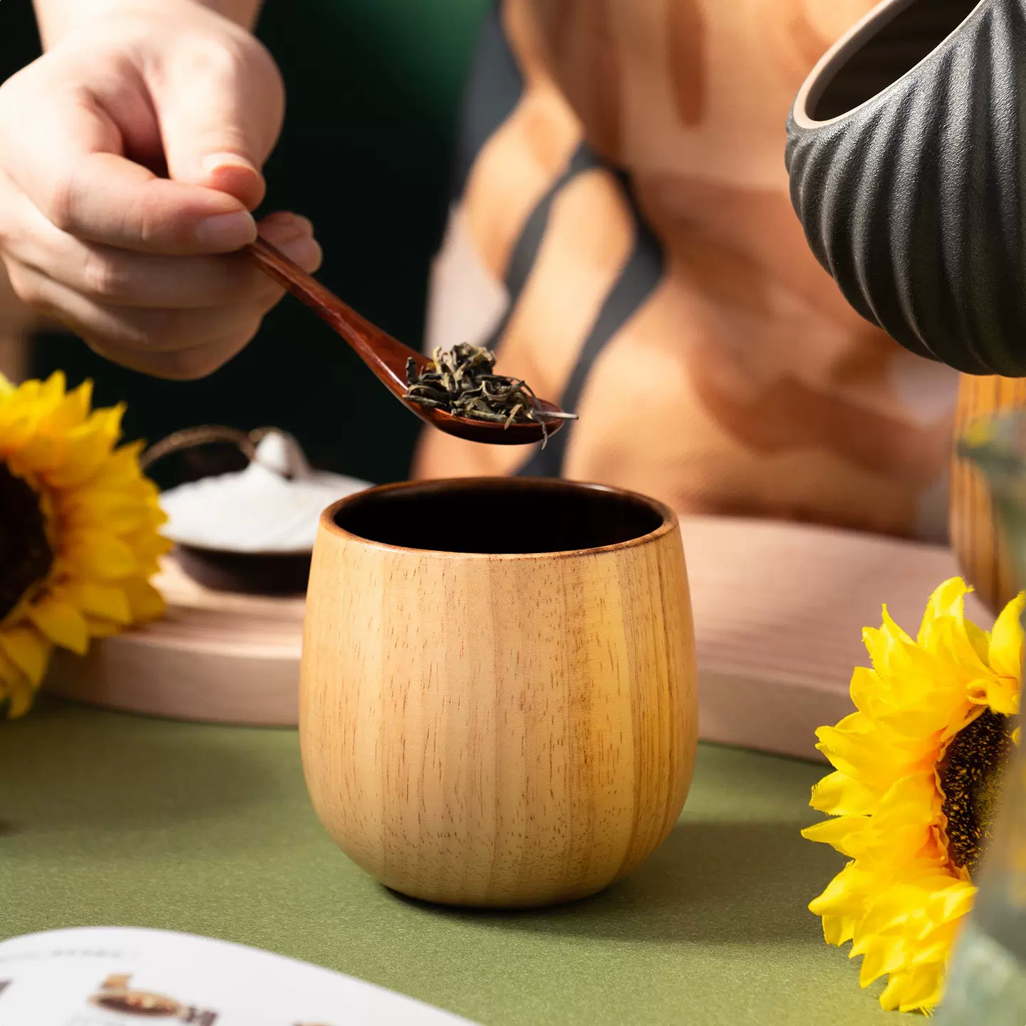 跨境碳化酸枣木杯子大肚杯小酒杯橡胶木质随手杯餐厅茶杯可刻logo