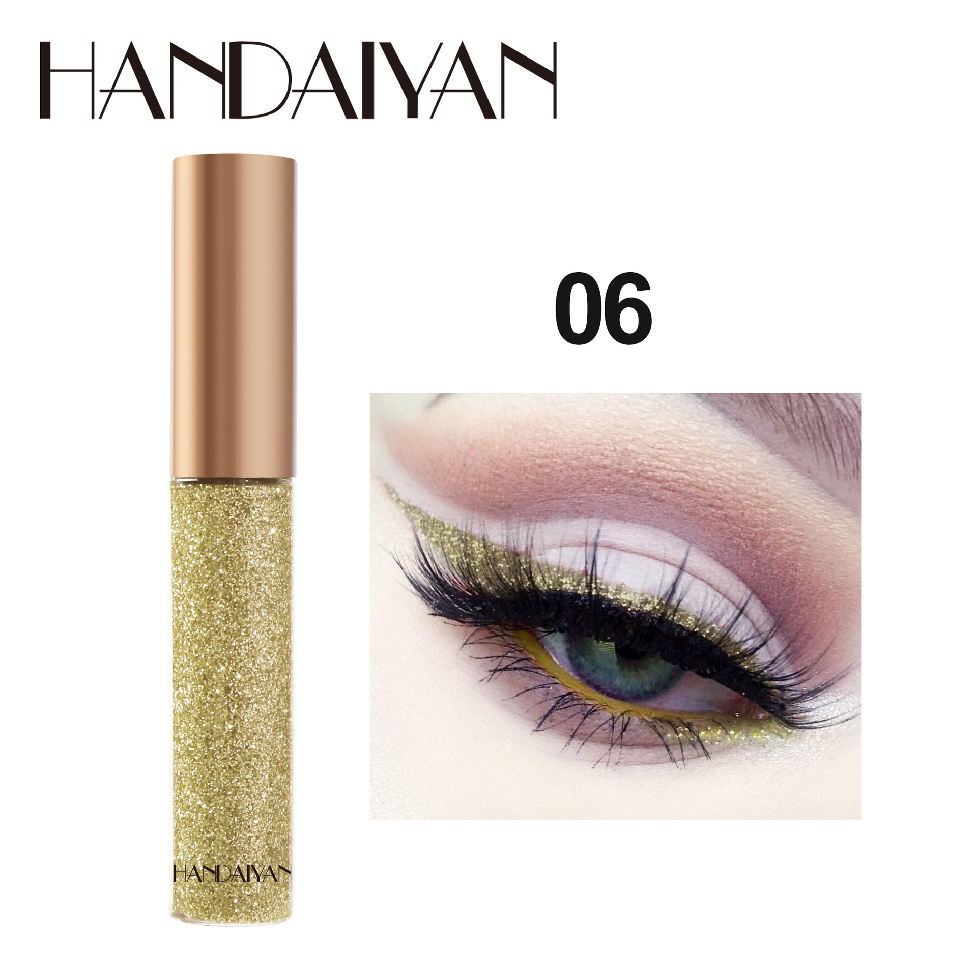 Sombra de ojos transfronteriza HANDAIYAN escenario espectáculo de maquillaje de discoteca, sombra de ojos brillante brillante brillante brillante