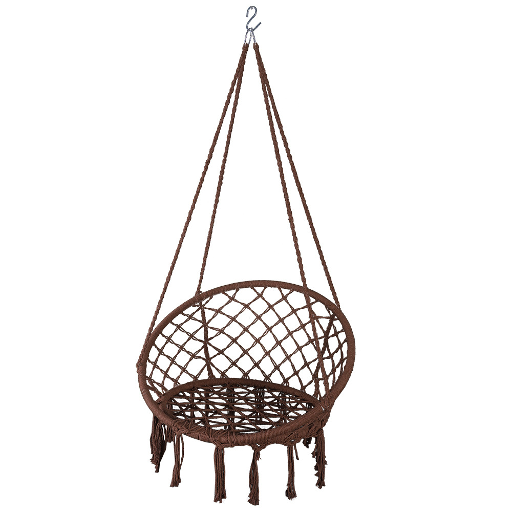 Sanjia-cuna oscilante para patio tejida a mano, silla tipo cesta colgante para interiores, hamaca para acampar al aire libre de estilo europeo, venta al por mayor