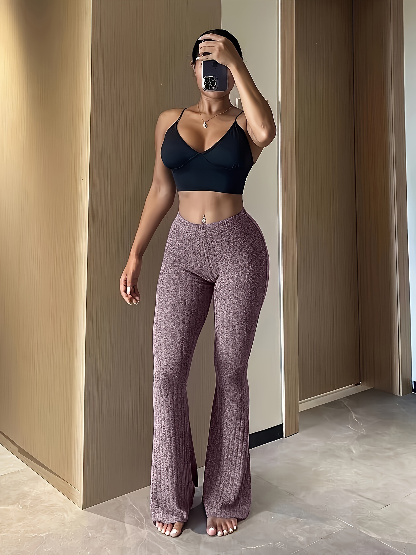 203g Weight Full Length Pants Length Polyester Fabric Type High Waist Waist Line Leggings Pants Type Micro-Elastic Elasticity Fitness, Yoga Occasion Slim Fit Type Solid Color Pattern Winter, Spring, Autumn Season Women's Gender Streetwear, Sport Style Style Women's Streetwear Sport Style Solid Color Polyester Active Bottoms Leggings 13