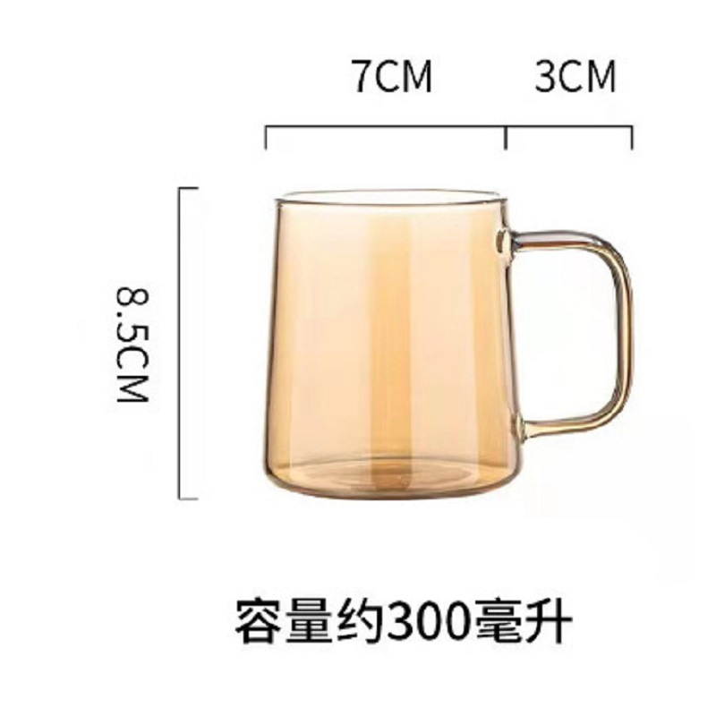 Estilo nórdico botella de agua fría olla de jugo de hogar taza de agua fría olla de vidrio de borosilicato botella de agua fría taza de agua fría traje Generación de pelo