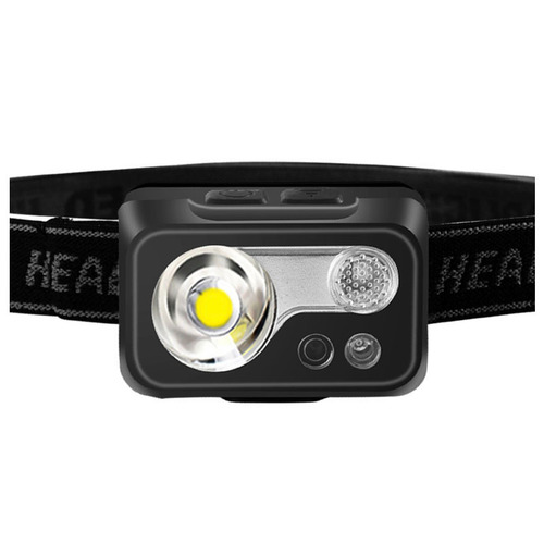 Intelligent induction usb charging induction headlight led night fishing head-mounted strong light night running small headlight outdoor headlight