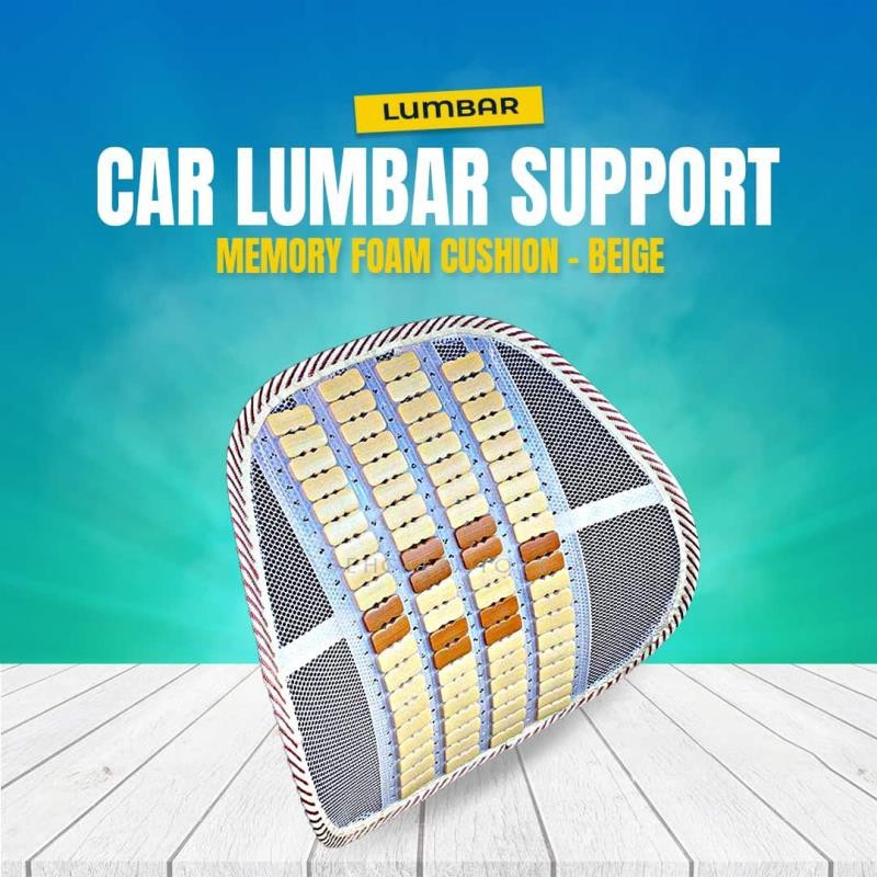 Bamboo Car Waist Ventilated Summer Car Back Cushion Cold Mahjong Block Office Chair Back Cushion