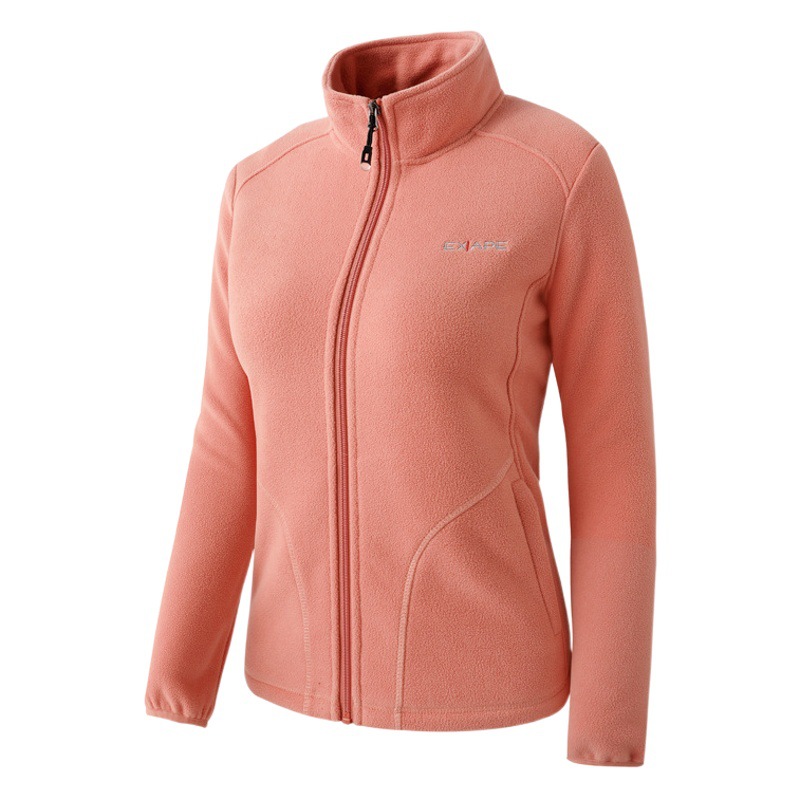 Outdoor fleece jacket men's and women's warm double-sided polar fleece sweater autumn and winter jacket liner thickened jacket