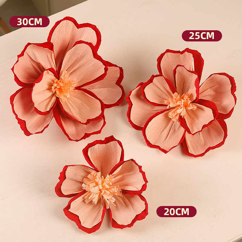 Suministros de Boda boda plisado flor sala de estar decoración de la boda crepé Flor de papel diseño de la habitación de la boda traje Garland arte de papel flor