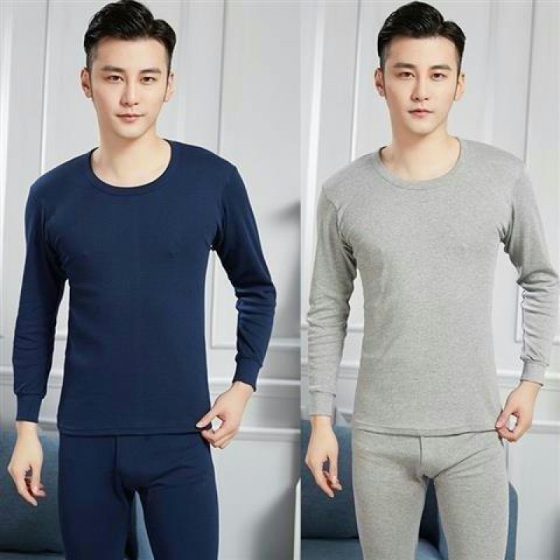 [Set] Low -neck light gray+low -necked Tibetan green
