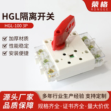 HGL-100 3P隔离开关 柜内外操作 低压负荷开关隔离开关4P三相100A