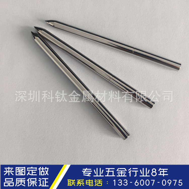 加 工定 制304 316L不锈钢精密管缩尖 管壁开槽 电解抛光加 工