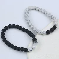 Matte agate turquoise bracelet, 8mm, for beloved