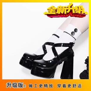 2025���¿�JKЬ/������ЬŮ�ӈA�^���潉��PVC�߸�Lolita������Ь