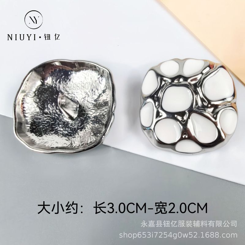 高級金属不規則ボタン、金属ボタン、コート、ウールコート、カーディガン、セーターボタン、スーツコートボタン|undefined