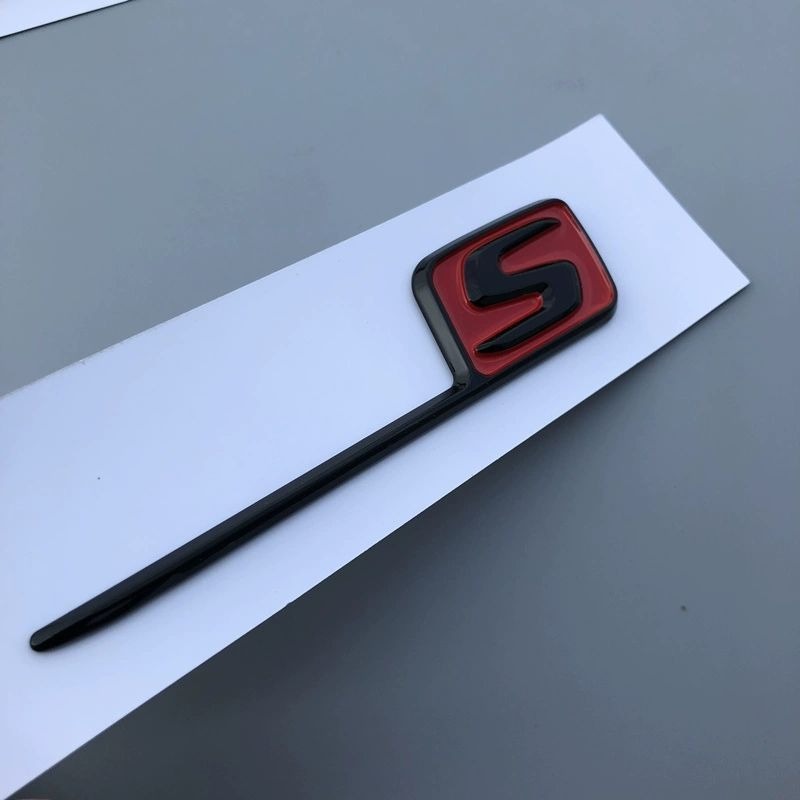 Suitable For New Mercedes-Benz C63S Car E63 Rear Tail Emblem GLE63 Modified GLC63 Logo Sticker Black_voghion.com