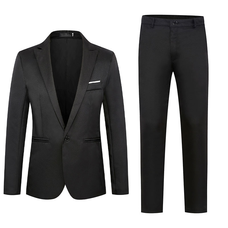 in stock Foreign Trade Men's Business Casual Suit suit Korean Style Slim Fit One Button Banquet Work Suit Men's Jacket