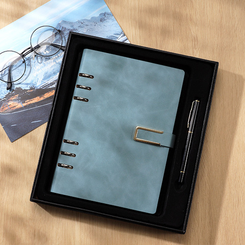 Office A5 notebook business binder notebook memo set conference notebook bulk wholesale with logo printing