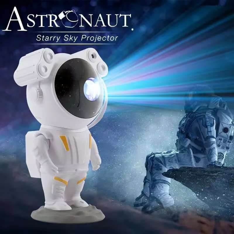 (Amazon Monthly Sales of 3000 Orders) Led Astronaut Starry Sky Lamp Bedroom Atmosphere Lamp Astronaut Projection Lamp